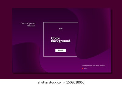 Liquid design. Modern simple background. Trendy gradient shape composition for wallpaper, background, landing, card design, web etc. Eps10 Vector