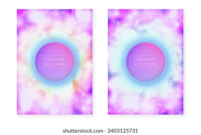 Liquid Design. Rainbow Presentation. Light Fluorescent Magazine. Modern Shape. Memphis Flyer. Motion Dots. Shiny Poster. Blue Space Pattern. Purple Liquid Design