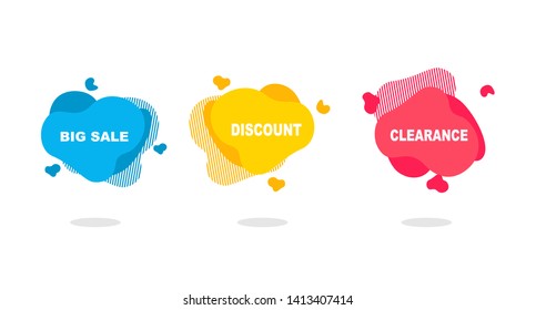 liquid design with three color variations
