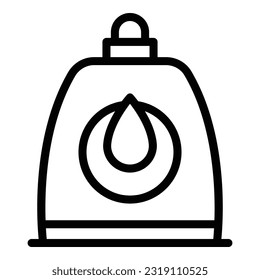 Liquid detergent bottle icon outline vector. Kitchen clean. Water product