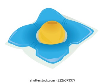 Liquid detergent capsule. vector illustration