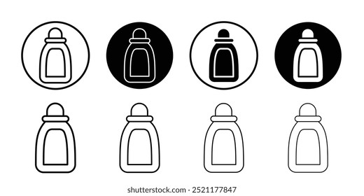 liquid detergent icon logo set vector