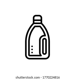 Liquid Detergent Icon Logo Vector Isolated. Laundry Set of Icon. Editable Stroke and Pixel Perfect.
