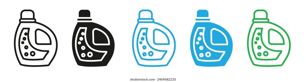 liquid detergent icon mark in filled style