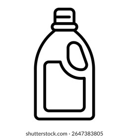 liquid detergent icon outline set sign