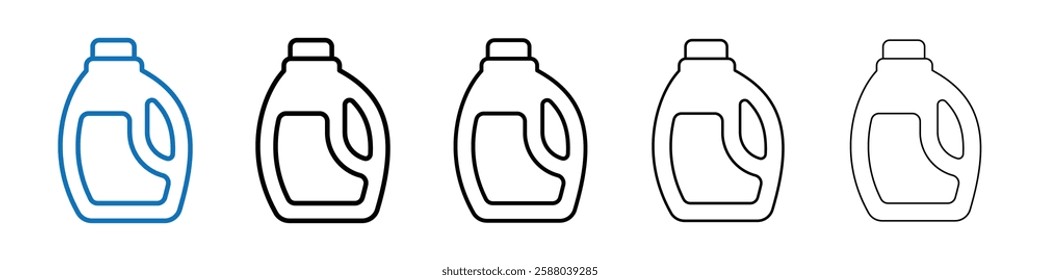 liquid detergent icon Outline vector logo for web ui