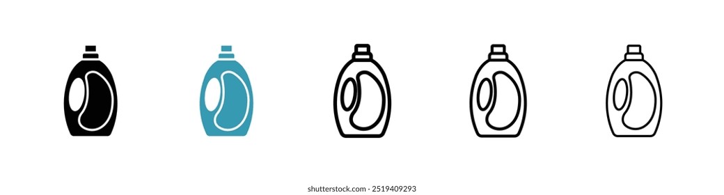 Liquid detergent icon vector icon set. EPS 10