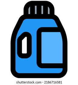 Liquid detergent jar for less bubbly wash