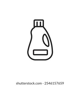 Liquid Detergent thin line vector icon