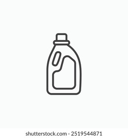 Liquid detergent thin liner icon isolated