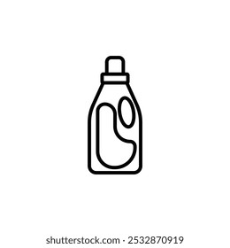 Liquid Detergent thin liner vector icon.