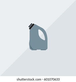 Liquid Detergent Vector Icon, The symbol of bottle with watery cleanser. Simple, modern flat vector illustration for mobile app, website or desktop app  