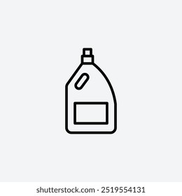 Liquid detergentline vector icon. EPS 10