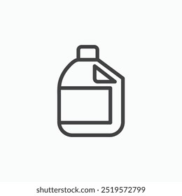 Liquid detergentlinesimple icon in line style.