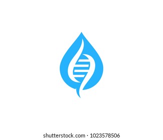 Liquid Dna Icon Logo Design Element