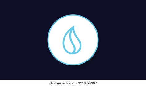 Liquid Driver, LQDR token cryptocurrency logo on isolated background with copy space. vector illustration of LQDR token banner design concept.