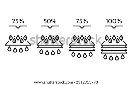 Liquid drop clean percent , filter water icon, Aqua clear, logo design, vector illustration outline