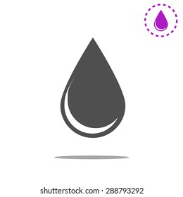 liquid droplet web icon