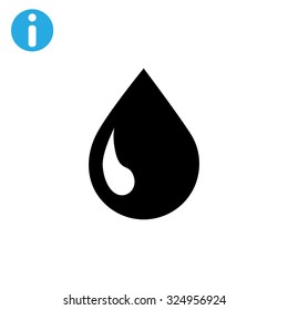 liquid droplet web icon