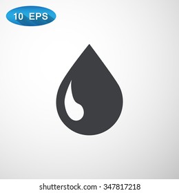 liquid droplet web icon