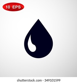 liquid droplet web icon