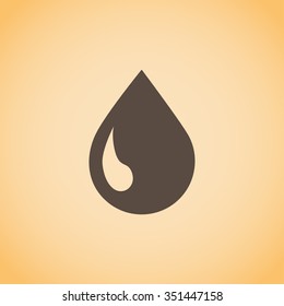 liquid droplet web icon
