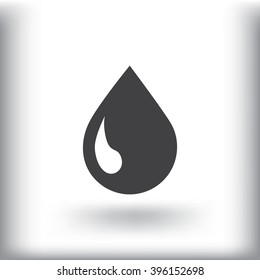 liquid droplet web icon