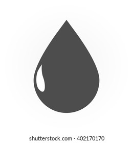 Liquid droplet web icon, flat droplet icon,vector design