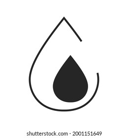 Symbol für flüssige Tropfen Vektorelemente für Infografik-Web