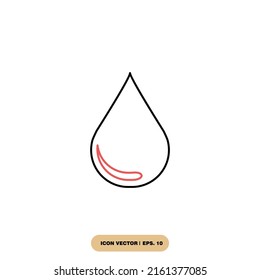 liquid drops icons  symbol vector elements for infographic web