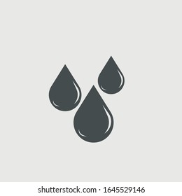 Gotas líquidas símbolo de ilustración de icono vectorial