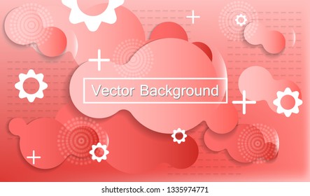 Liquid dynamic background for web sites, landing page or business presentation. Abstract geometric wallpaper. Header for social media.Trendy gradient wavy shapes. Vector illustration. 