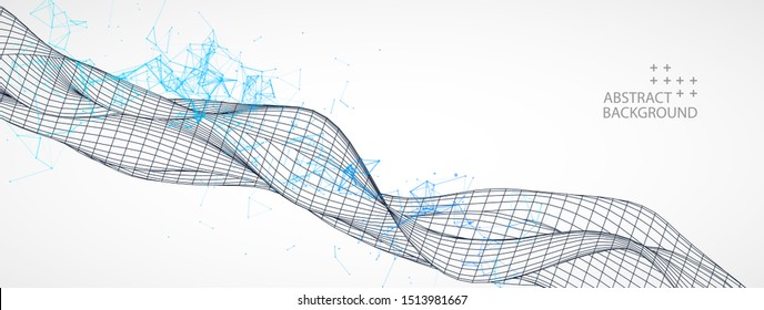 Liquid dynamic flow. Trendy fluid cover design.