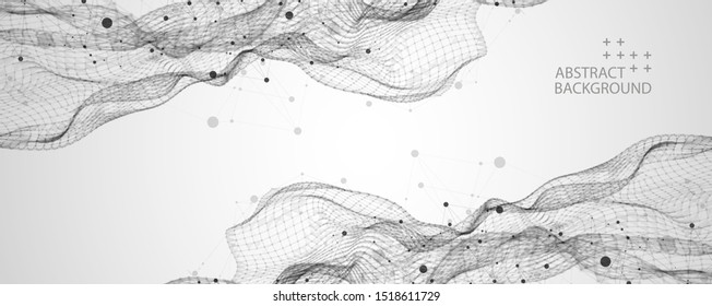 Liquid dynamic flow. Trendy fluid cover design.