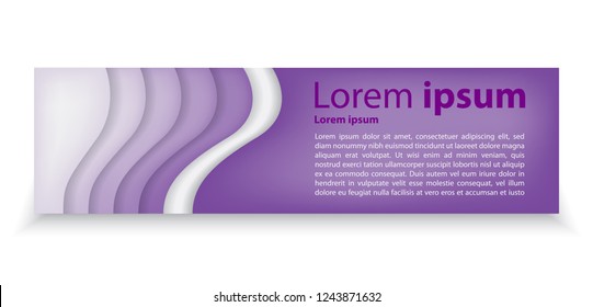 liquid editable banner vector design, modern concept, with purple gradient color and shadow, for website, blog and banner 