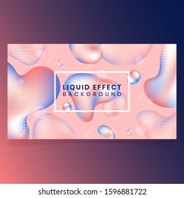 Liquid Effect Abstract Background Design