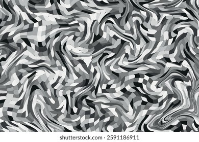 Liquid effect, black and white marble tone