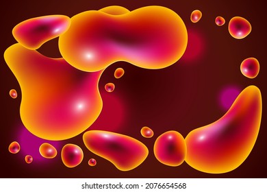 Liquid effects Pink Red Orange background. Liquid effects are everywhere. Abstract design template for brochures, flyers, magazine, business card, branding, banners, headers, book covers,  vector