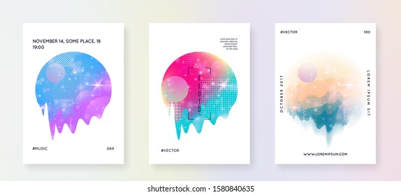 Liquid elements. Bright frame. Psychedelic layered hologram. Soft presentation. Modern holographic gradient, blur, mesh, blend. Futuristic background. Liquid elements with shapes and fluid.