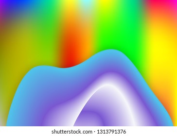 Liquid elements. Cosmic invitation, magazine template. Holographic 3d backdrop with modern trendy blend. Vivid gradient mesh. Liquid elements background with dynamic shapes and fluid.