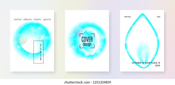 Liquid elements. Futuristic background. Cool layout. Wavy layered hologram. Soft invitation. Modern holographic gradient, blur, mesh, blend. Liquid elements with shapes and fluid.