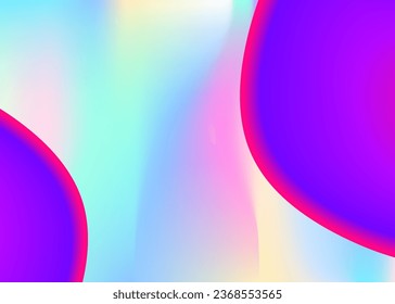 Liquid elements. Holographic 3d backdrop with modern trendy blend. Vivid gradient mesh. Psychedelic poster, flyer frame. Liquid elements background with dynamic shapes and fluid.