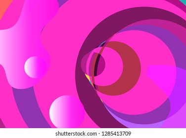 Liquid elements, mixed color plastic shapes or various organic bubbles for modern design. Abstract 3d vector fluid gradients, splashes or blob brush doodles