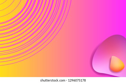 Liquid elements, mixed color plastic shapes or various organic bubbles on Thin Line Background. Abstract 3d vector fluid gradients, splashes or blob brushes