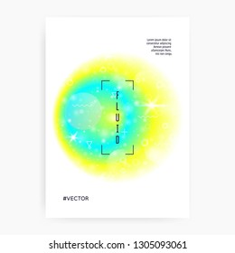 Liquid elements. Neon design. Cosmic layered hologram. Soft presentation. Modern holographic gradient, blur, mesh, blend. Futuristic background. Liquid elements with shapes and fluid.