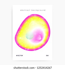 Liquid elements. Psychedelic concept. Futuristic background. Creative layered hologram. Soft invitation. Modern holographic gradient, blur, mesh, blend. Liquid elements with shapes and fluid.