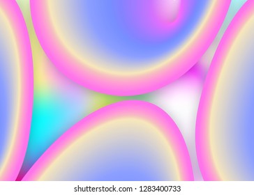 Liquid elements. Psychedelic report, certificate frame. Vivid gradient mesh. Holographic 3d backdrop with modern trendy blend. Liquid elements background with dynamic shapes and fluid.