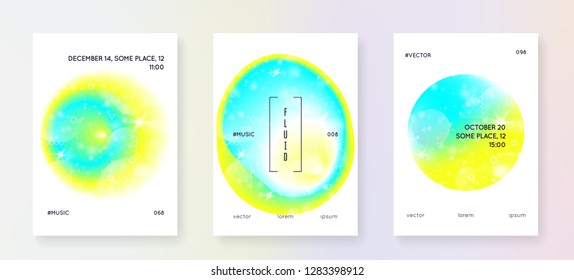 Liquid elements. Rainbow frame. Abstract layered hologram. Soft presentation. Modern holographic gradient, blur, mesh, blend. Futuristic background. Liquid elements with shapes and fluid.