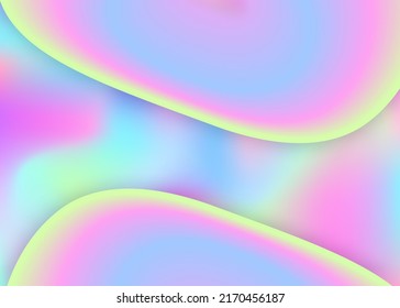 Liquid elements. Rainbow presentation, magazine composition. Holographic 3d backdrop with modern trendy blend. Vivid gradient mesh. Liquid elements background with dynamic shapes and fluid.