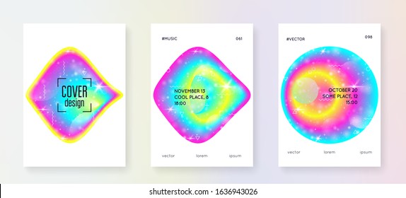Liquid elements. Transparent frame. Futuristic background. Digital layered hologram. Soft certificate. Modern holographic gradient, blur, mesh, blend. Liquid elements with shapes and fluid.